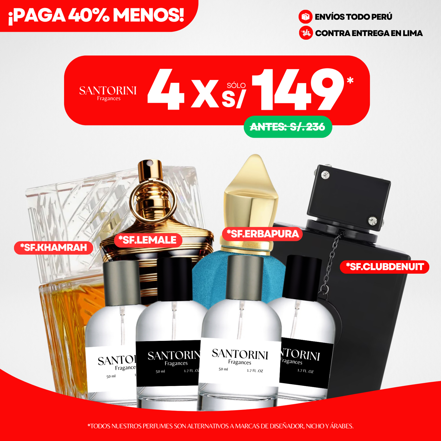 ¡PROMO 4 X S/.149!